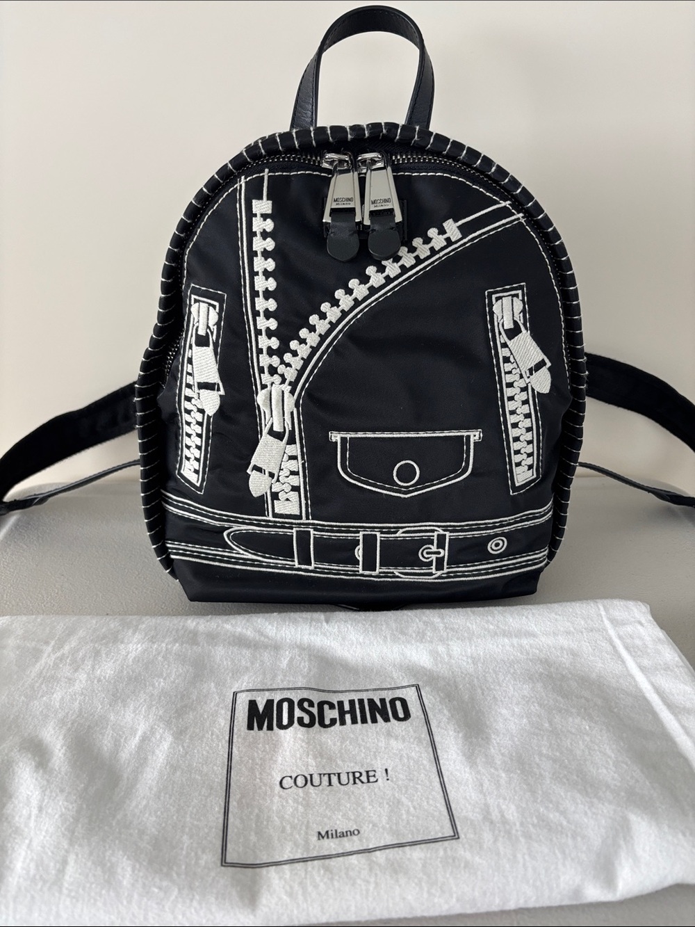 Moschino Biker Jacket Backpack